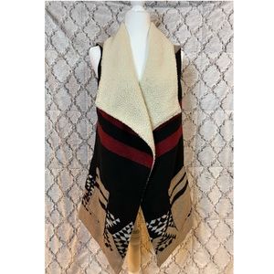 Me Jane Aztec Print Wool Vest